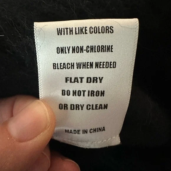 Marea Black Pointelle Sweater - Picture 5 of 8